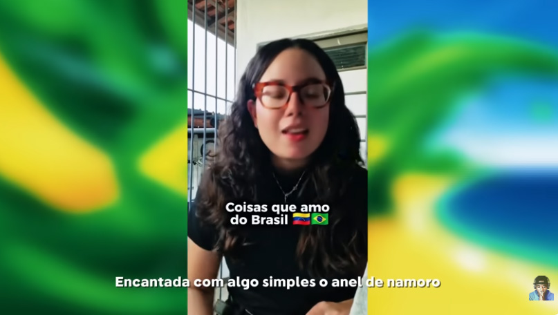 Venezuelana se encanta com o costume do anel de namoro no Brasil