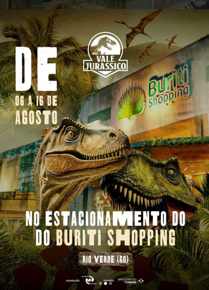 O Vale Jurássico chega em Rio Verde GO com uma experiência imersiva para toda a família