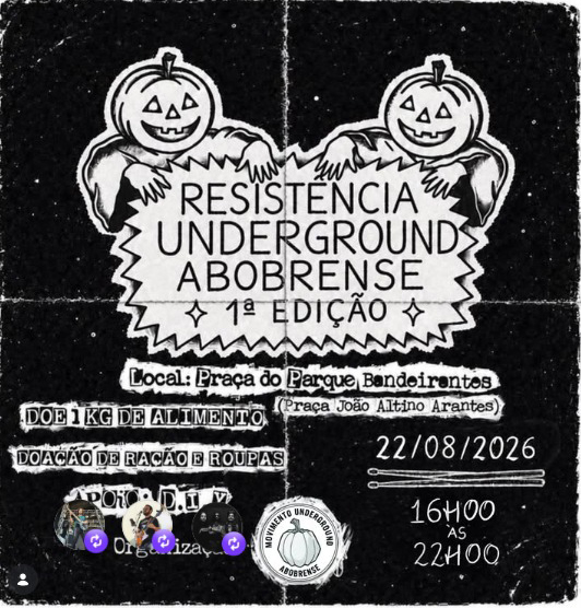 Rio Verde GO receberá a 1ª Edição do Festival Resistência Underground