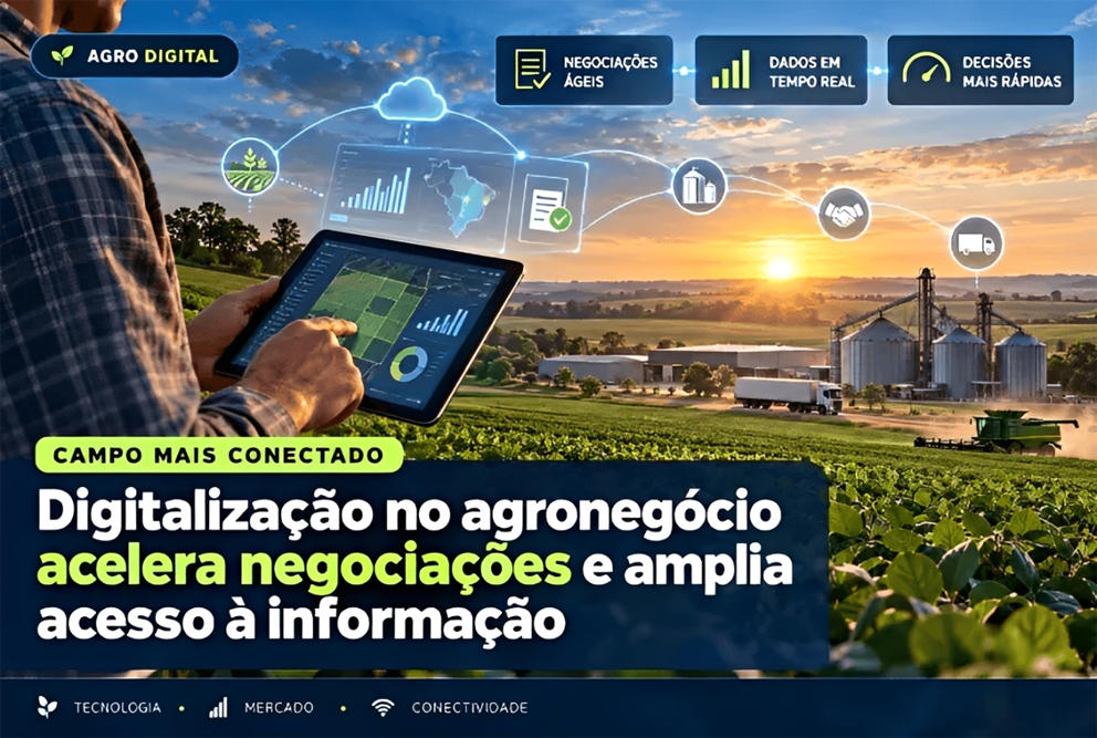 Digitalização no Agronegócio acelera  negociações e amplia acesso à informação