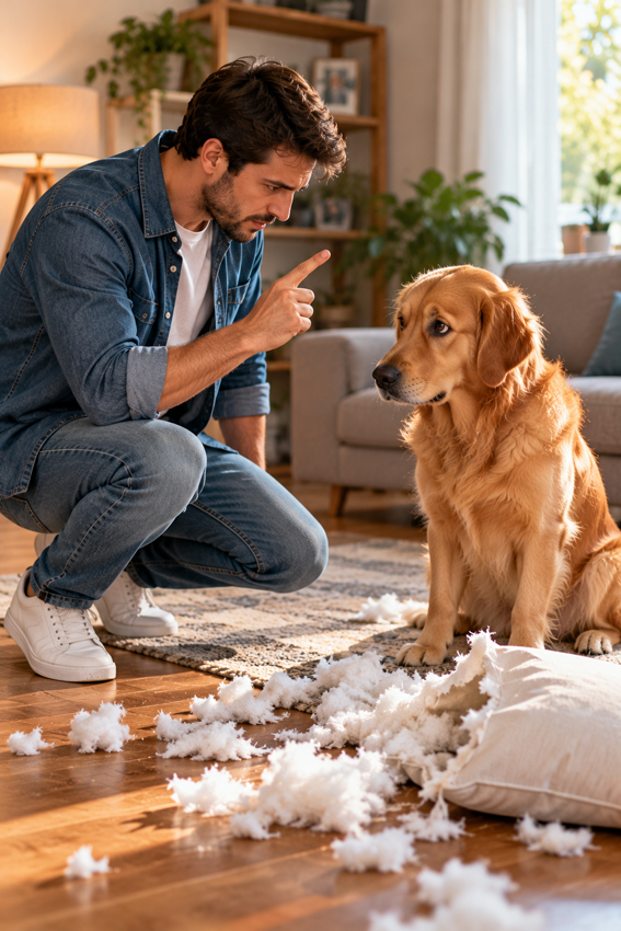 Nunca use o nome do seu cachorro pra dar bronca nele, o nome dele é sempre para coisas boas